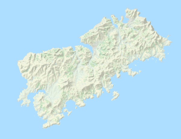 Подробная карта остров Шикотан    